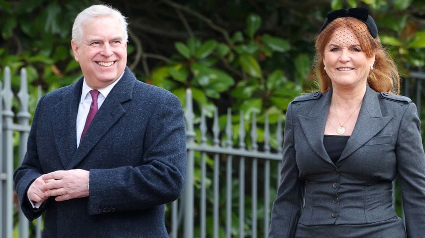 Prinz Andrew und Sarah Ferguson beim Gottesdienst für König Konstantin