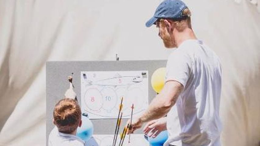 Prinz Archie mit seinem Vater Prinz Harry
