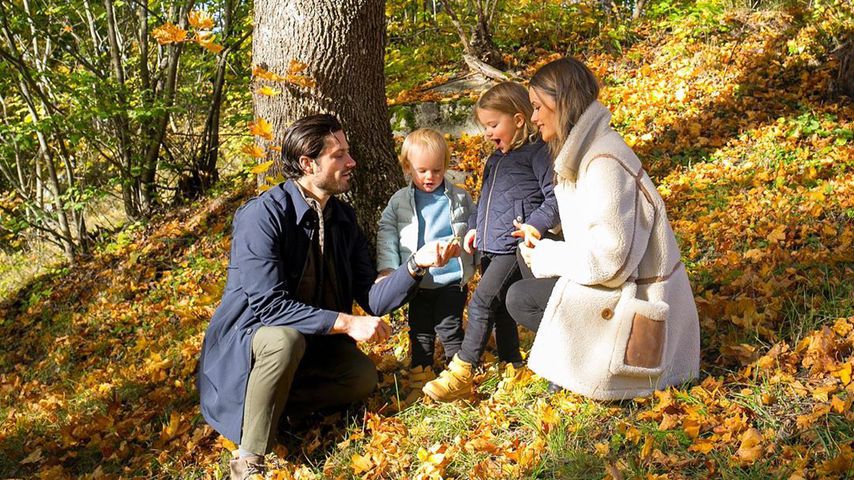 Prinz Carl Philip von Schweden mit seiner Familie