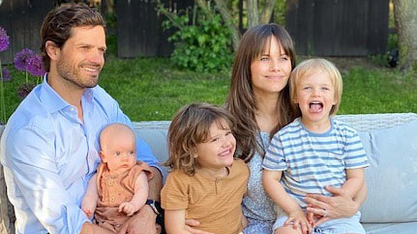 Süß! Erstes Familienfoto der schwedischen Royals zu fünft