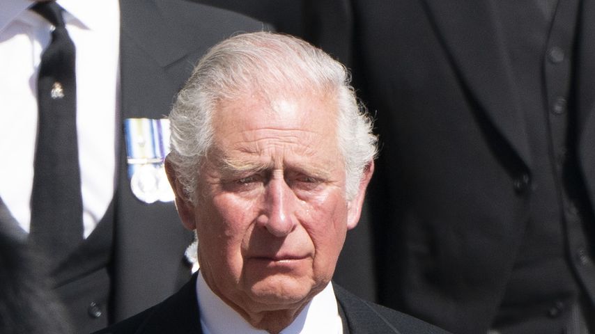 Prinz Charles am Tag von Prinz Philips Beerdigung