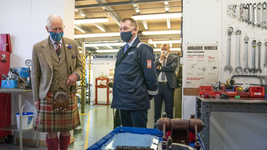Prinz Charles im Juli 2021 im NAFC Marine College