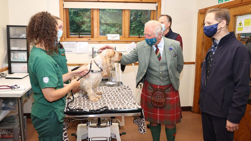 Prinz Charles im Juli 2021 in einer schottischen Tierklinik
