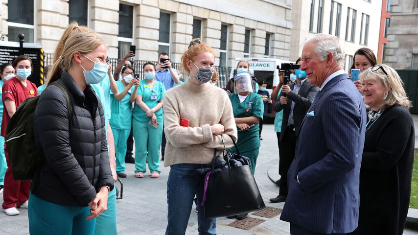 Prinz Charles im Mai 2021 im St. Bartholomew's Hospital in London