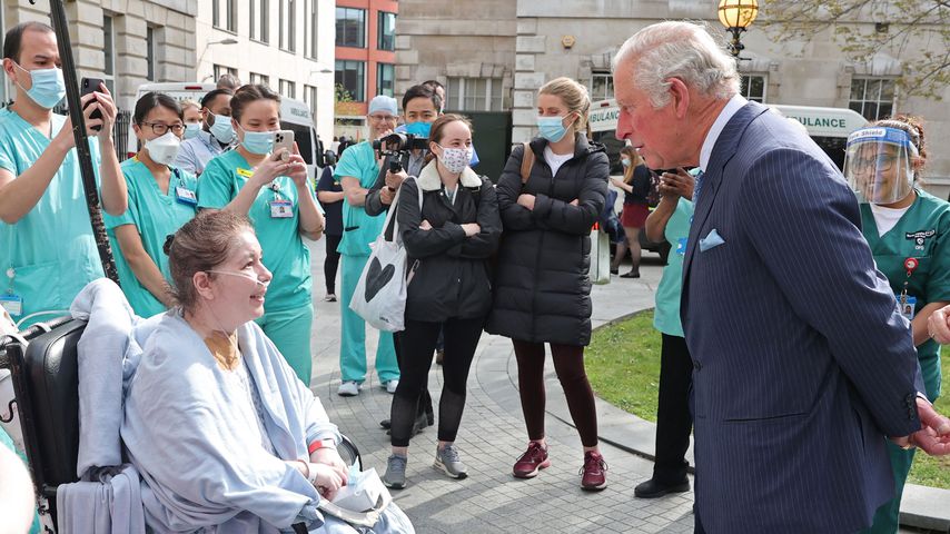 Prinz Charles im Mai 2021 im St. Bartholomew's Hospital in London