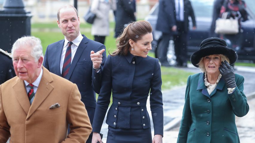 Prinz Charles, Prinz William, Herzogin Kate und Herzogin Camilla in Leicestershire