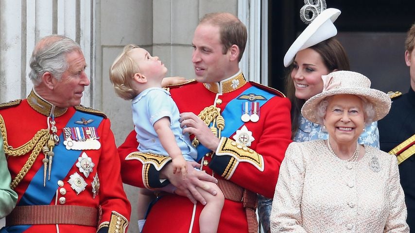 Die britischen Royals während der Trooping-the-Colour-Parade in London, 2015