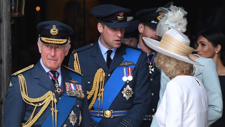 Prinz Charles, Prinz William und Herzogin Camilla im Juli 2018 in London