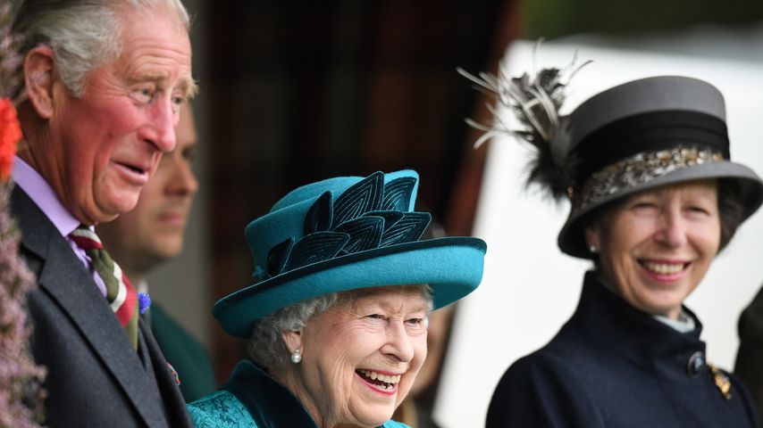 Prinz Charles, Queen Elizabeth II. und Prinzessin Anne im September 2018