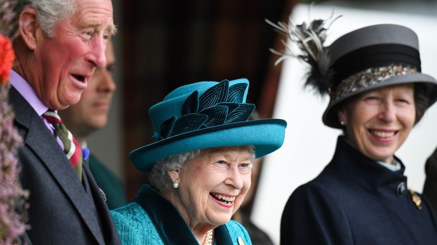 Prinz Charles, Queen Elizabeth II. und Prinzessin Anne, September 2018