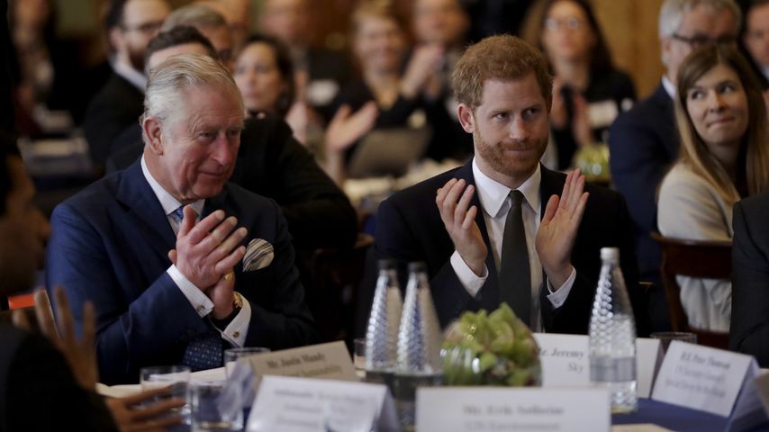 Prinz Charles und Prinz Harry im Februar 2018