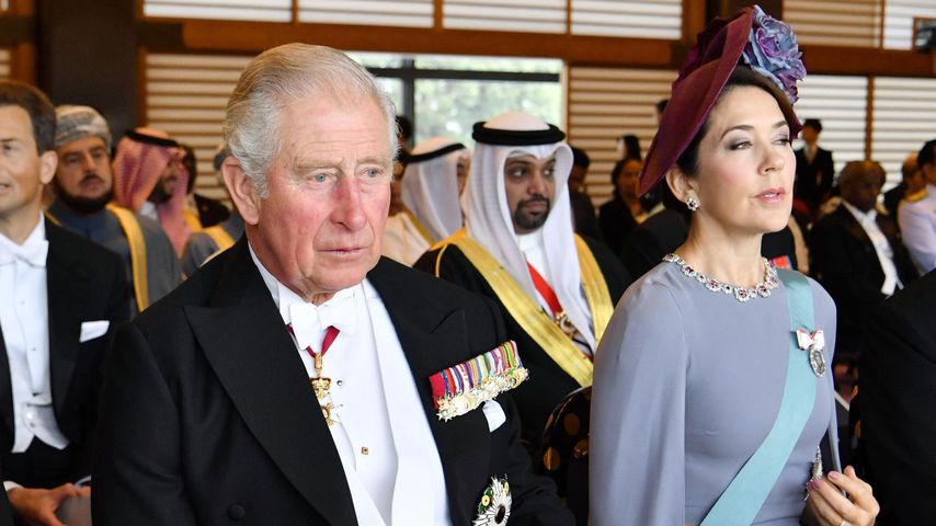 Prinz Charles und Prinzessin Mary bei der Thronbesteigung von Kaiser Naruhito