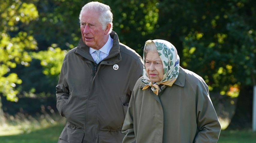 Prinz Charles und Queen Elizabeth in Balmoral, Oktober 2021