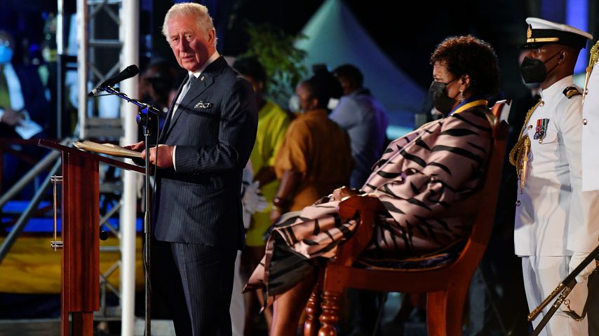 Prinz Charles und Sandra Mason in Bridgetown, November 2021