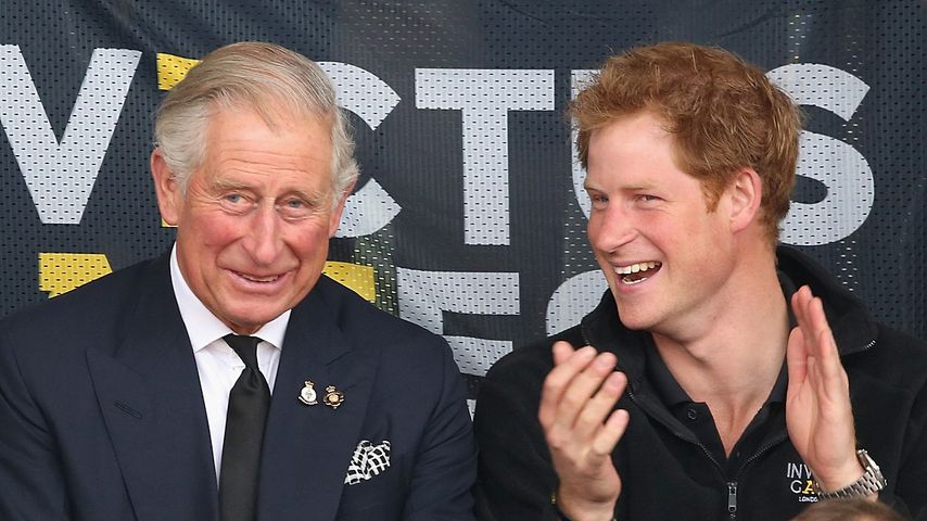 Prinz Charles und sein Sohn Harry