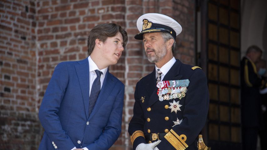 Prinz Christian mit seinem Vater Prinz Frederik