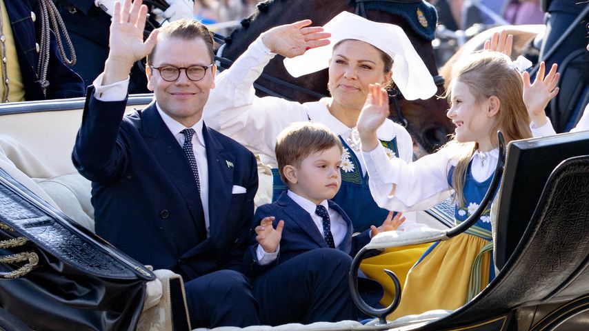 Prinz Daniel, Prinzessin Victoria mit ihren Kindern Estelle und Oscar im Juli 2019
