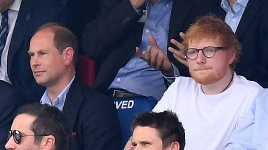 Prinz Edward und Ed Sheeran beim Cricket World Cup 2019