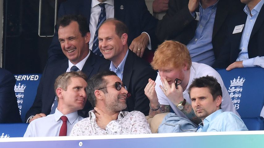 Prinz Edward und Ed Sheeran beim Cricket World Cup 2019 in London