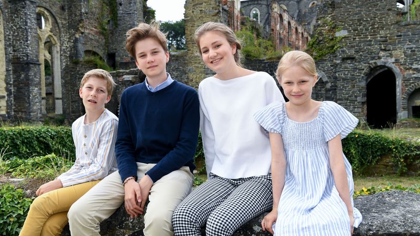Prinz Emmanuel, Prinz Gabriel, Prinzessin Elisabeth und Prinzessin Eléonore von Belgien, 2018