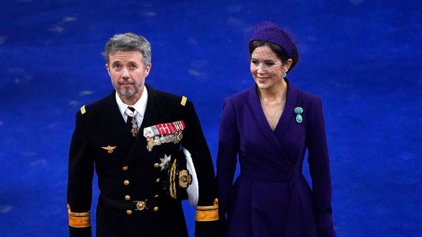 Prinz Frederik mit Prinzessin Mary bei der Krönung