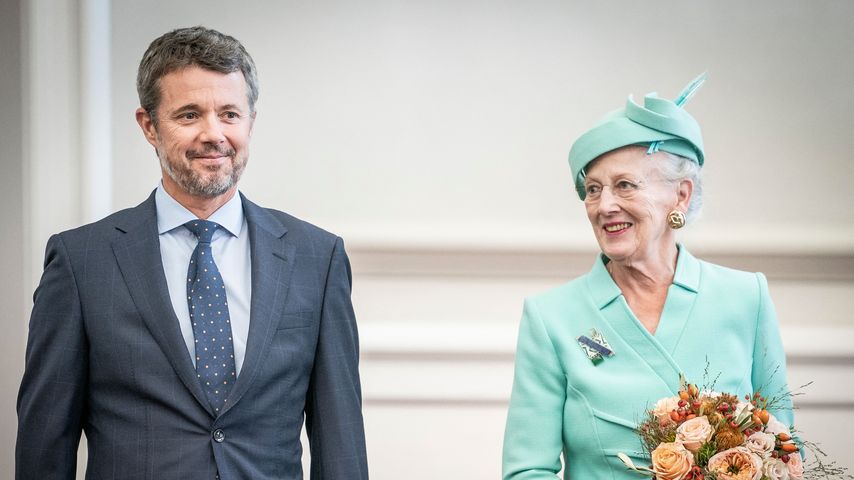 Prinz Frederik mit seiner Mutter Königin Margrethe von Dänemark, Oktober 2022