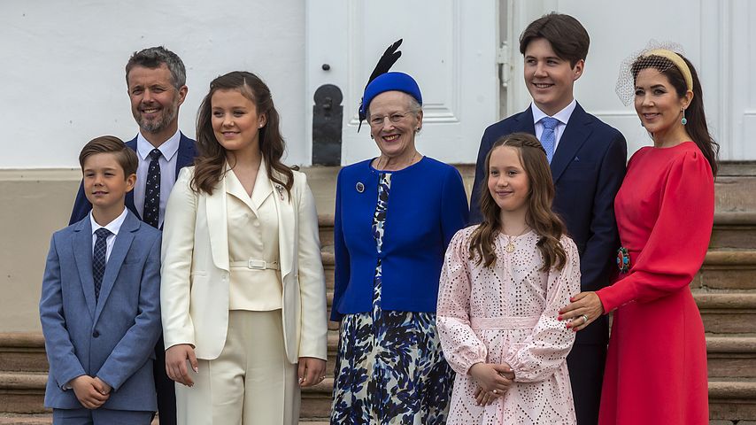 Prinz Frederik und Prinzessin Mary von Dänemark mit ihren Kindern, 2022