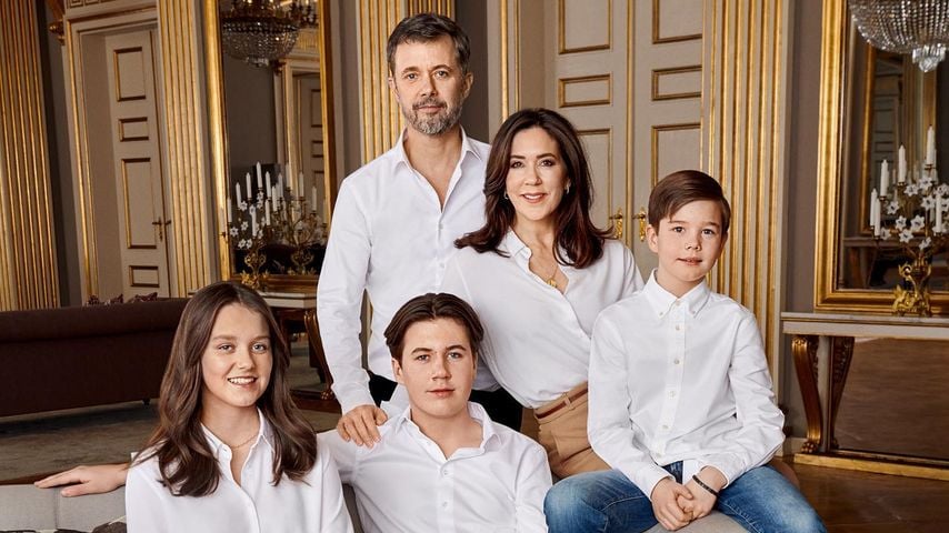 Prinz Frederik und Prinzessin Mary mit ihren Kindern