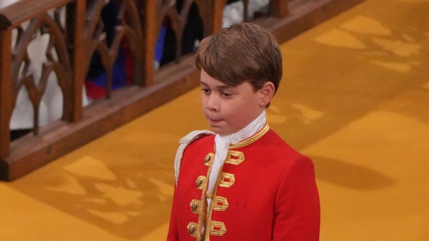 Prinz George bei der Krönungszeremonie
