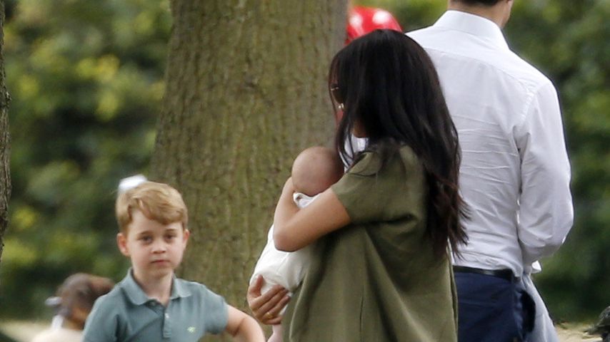 Prinz George, Herzogin Meghan und Archie Harrison im Juli 2019