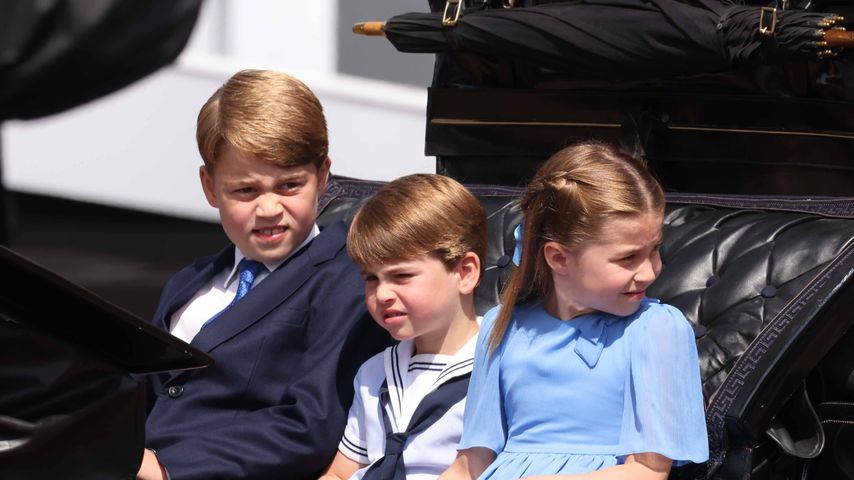 Prinz George, Prinz Louis und Prinzessin Charlotte bei der Jubiläumsparade