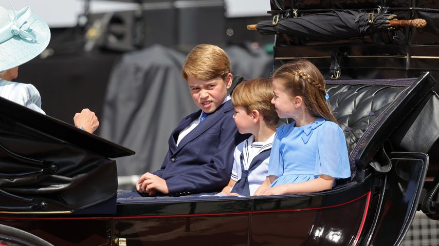 Prinz George, Prinz Louis und Prinzessin Charlotte im Juni 2022