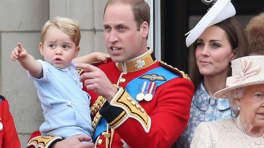 Die britischen Royals während der Trooping-the-Colour-Parade in London, 2015