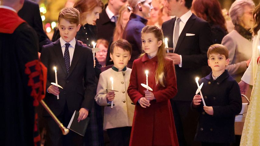 Prinz George, Prinzessin Charlotte und Prinz George beim Weihnachtsgottesdienst, 2023