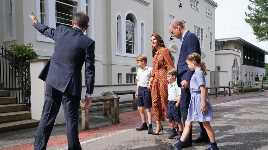 Prinz George, Prinzessin Kate, Prinz Louis, Prinz William und Prinzessin Charlotte