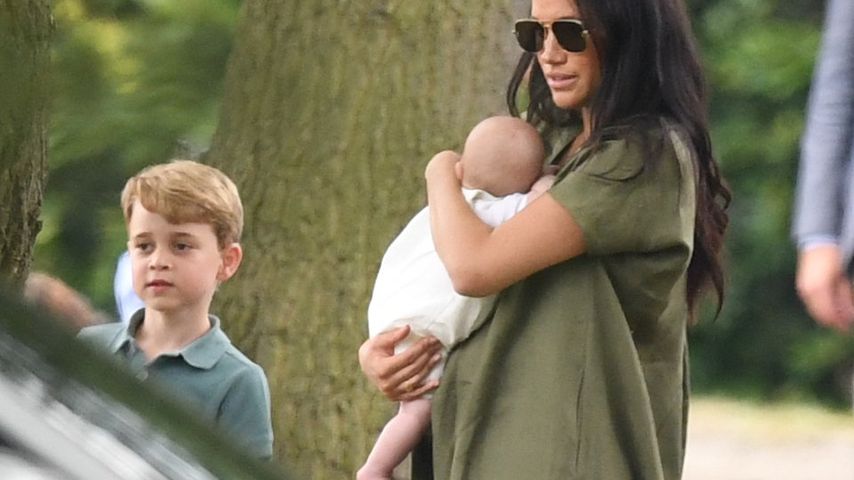 Prinz George und Herzogin Meghan mit Sohn Archie