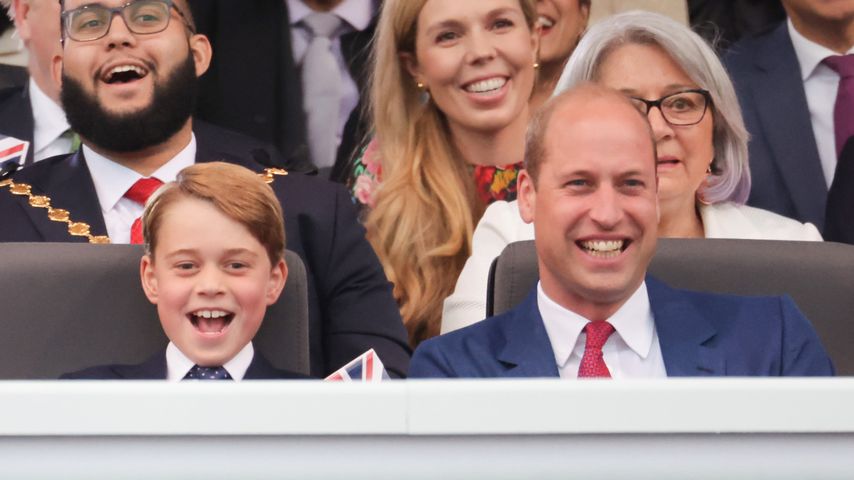 Prinz George mit seinem Vater Prinz William