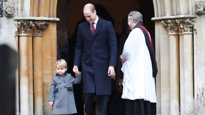 Prinz George und Prinz William zu Weihnachten 2016