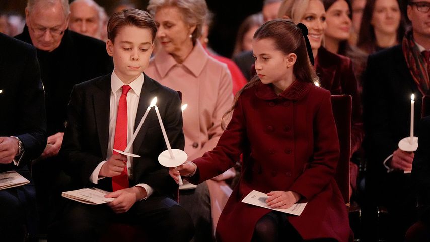 Prinz George und Prinzessin Charlotte beim Weihnachtskonzert im Dezember 2024