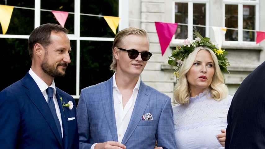 Prinz Haakon, Marius Borg Høiby und Kronprinzessin Mette-Marit, Juni 2016