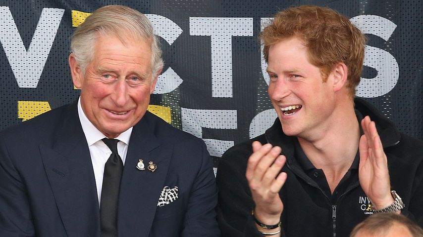 Prinz Charles und sein Sohn Harry