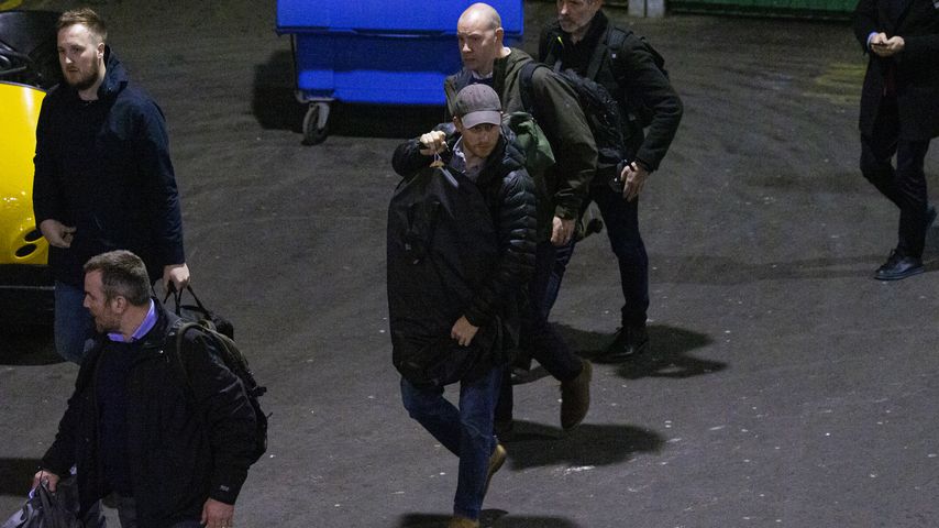 Prinz Harry bei der Ankunft am Bahnhof in Edinburgh