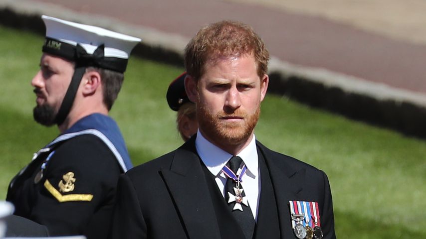 Prinz Harry bei der Beerdigung von Prinz Philip