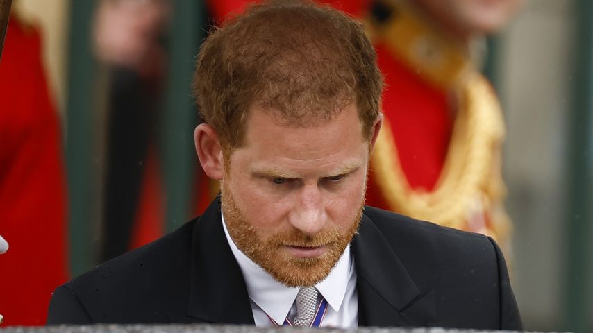 Prinz Harry beim Verlassen der Westminster Abbey