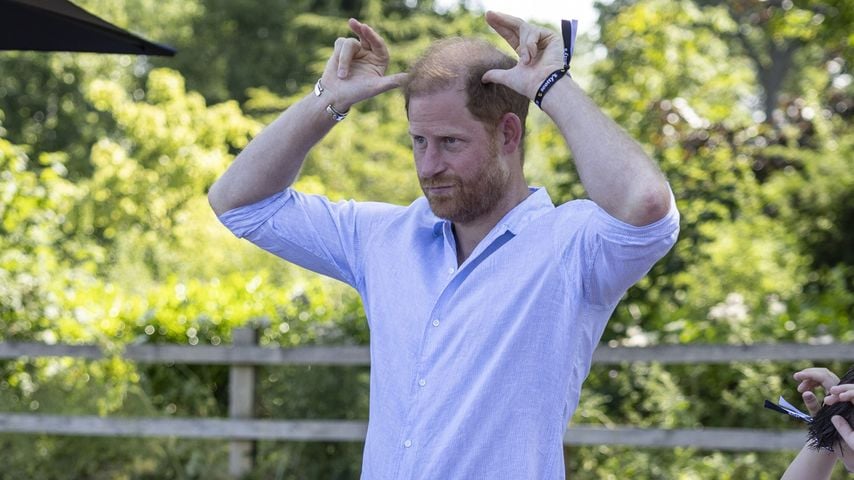 Bei Scotty's Summer Festival: Prinz Harry macht bei einer Goat-Yoga-Session mit