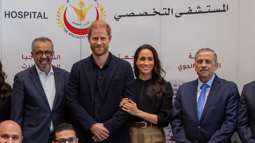 Besuch in Amman: Prinz Harry und Meghan treffen Mitarbeitende des Specialty Hospital