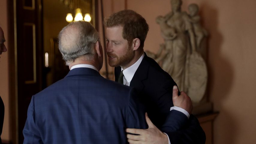 Prinz Charles und sein Sohn Prinz Harry