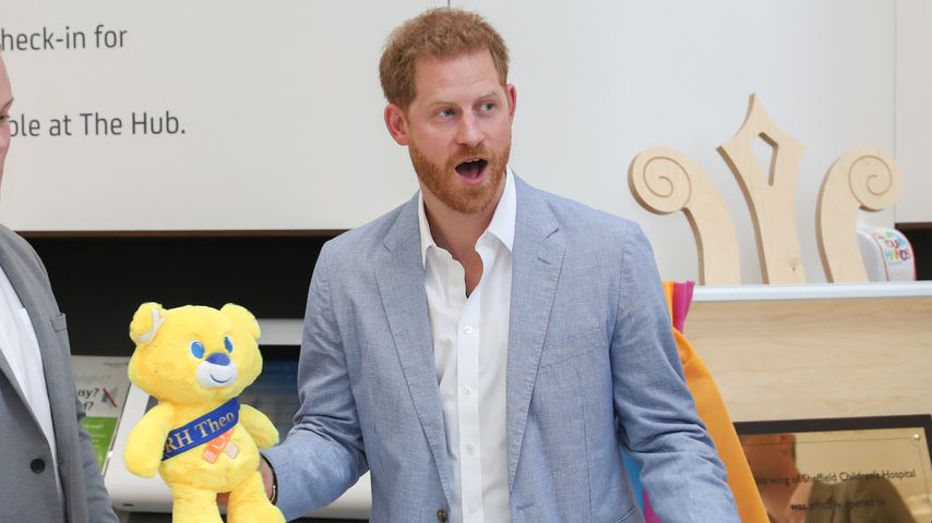 Prinz Harry (r.) in der Kinderklinik in Sheffield, Juli 2019