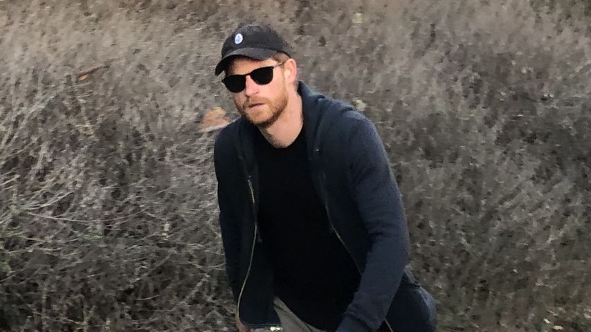 Ganz leger: Prinz Harry beim Gassigehen in Santa Barbara