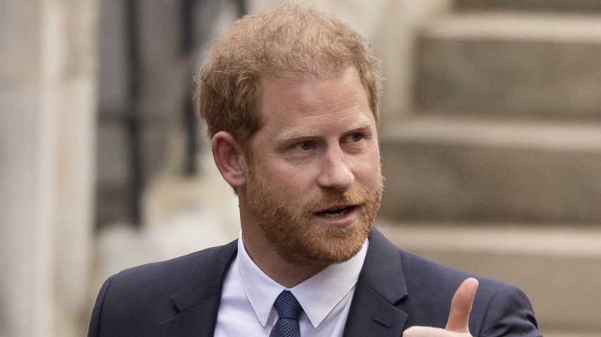 Prinz Harry vor dem Royal Courts of Justice in London, 2023